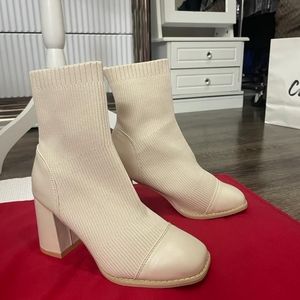 Cream booties